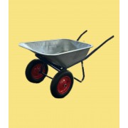 Тачка WB 6418S строительная двухколесная, 100 л, оцин.200 кг пневмо колесо 14"х3,25-80 МИ