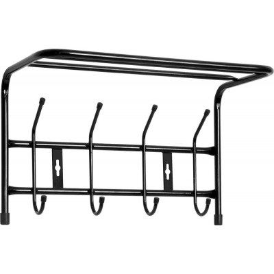 Вешалка настенная с полкой 4 крючков (ВП4) (5шт) медный антик Вешалка настенная с полкой 4 крючков (ВП4) (5шт) медный антик