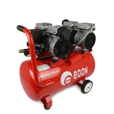 Компрессор безмасляный "Edon NAC-50/1200Х2" 280 л/мин, бак 50л, 2400 Вт Компрессор безмасляный "Edon NAC-50/1200Х2" 280 л/мин, бак 50л, 2400 Вт