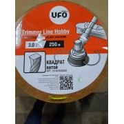 914030250U Нейлоновая леска UFO 3,0мм х 250 м (квадрат витой)