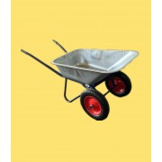 Тачка WB 6419S строительная двухколесная, 110 л, оцин.200 кг пневмо колесо 14"х3,25-80 МИ