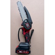 Мини-цепная пила аккумуляторная Edon ACS-18/6"(2 ак.,18В, 2А/ч, Скор. ход цепи:6 м/с, шина15.24/6)