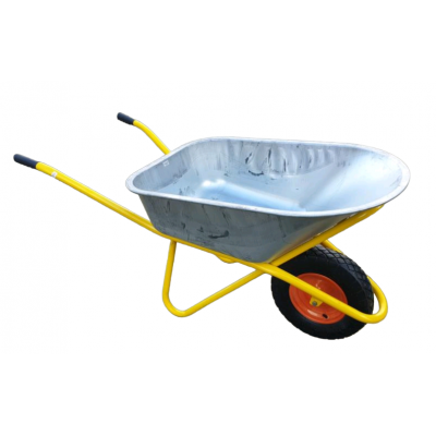 Тачка WB6420 строительная одноколесная 110л, 220кг, пневмо колесо 16"х4.00-80 Тачка WB6420 строительная одноколесная 110л, 220кг, пневмо колесо 16"х4.00-80